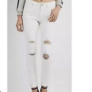 Charlotte Russe Refuge Stretch Jean Leggings Size 16 36x30 White NWT